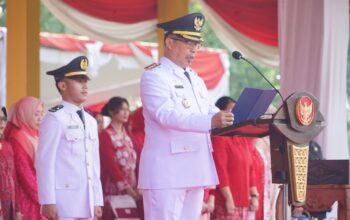 Bupati Madiun Memimpin Upacara Peringatan HUT ke-81 Kemerdekaan Republik Indonesia