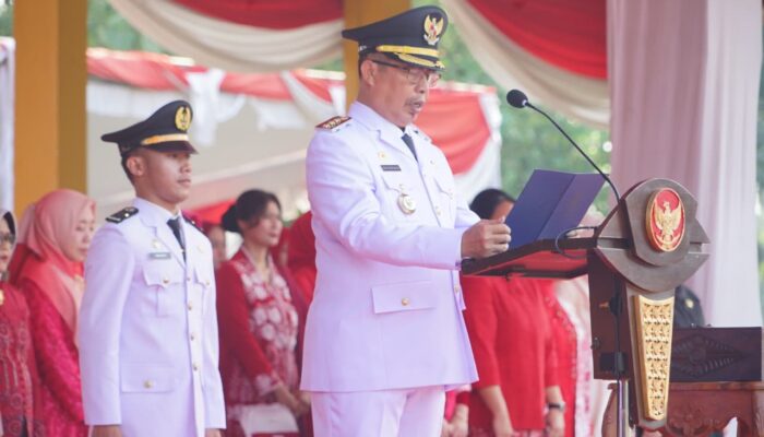 Bupati Madiun Memimpin Upacara Peringatan HUT ke-81 Kemerdekaan Republik Indonesia