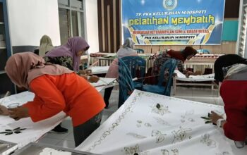 Asah Ketrampilan, Kelurahan Maospati  Gelar Pelatihan Membatik Bagi Masyarakat