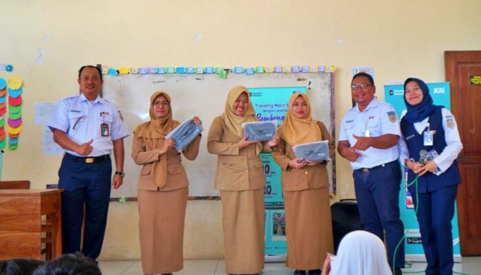Kolaborasi Railfans Pecel +63 Madiun, KAI Daop 7 Madiun Mengajar, Edukasi  Keselamatan Sejak Dini