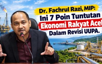 Dr. Fachrul Razi, MIP: Ini 7 Poin Tuntutan Rakyat Aceh Dalam Revisi UUPA