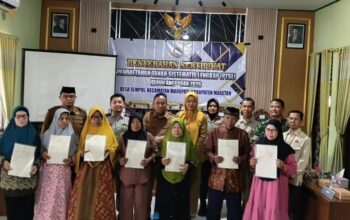 Dengan Biaya 150 Ribu, 110 Serifikat Tanah Program PTSL Diserahkan Ke Warga Desa Sempol