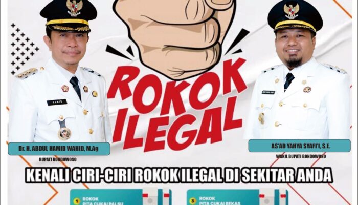 Pemkab Bondowoso Kampanyekan Gempur Rokok Ilegal, Ajak Masyarakat Berperan  Aktif Mencegah Peredaranya