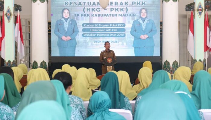 Pembekalan HKG, PKK Kabupaten Madiun Perkuat 10 Program Pokok PKK Menuju Indonesia Emas 2045
