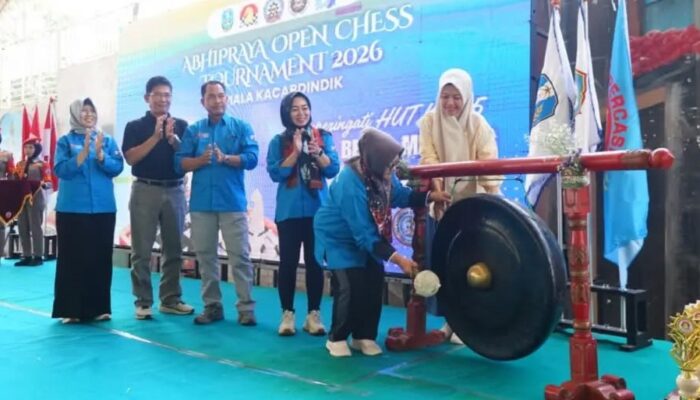 Bertajuk Abhipraya Open Chess Tournament 2026 Piala Kacabdindik Dibuka Bupati Magetan